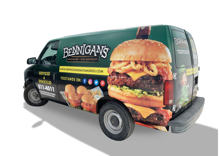 Camioneta Bennigans Rotulacion